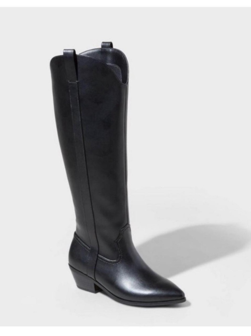 Universal Thread Sadie Black Western Cowboy Knee-High Boots Women’s 6.5